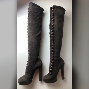 Christian Louboutin Chasse 140 Brown Boots 35.5